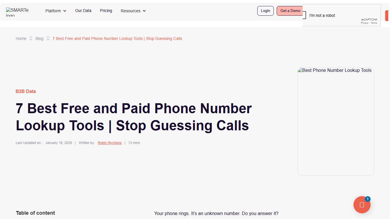 7 Best Free and Paid Phone Number Lookup Tools | Stop Guessing Calls